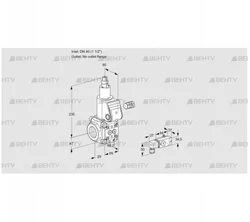 VAS240/-R/LW (88020636) Газовый клапан Kromschroder