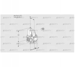 VAS1E15R/25R05FNVWR/PP/PP (88102422) Газовый клапан Kromschroder