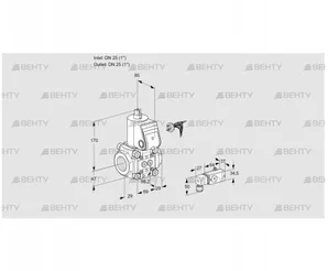 VAS225R/NW (88032703) Газовый клапан Kromschroder