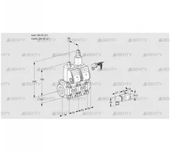 VCS3E50R/50R05NLWR/PPPP/-2PP (88100738) Сдвоенный газовый клапан Kromschroder