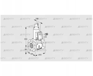 VAS780F05LW3B/PP/PP (88202696) Газовый клапан Kromschroder