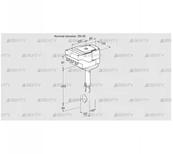 IBH65W01A/40A2D (88302241) Дроссельная заслонка Kromschroder