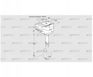 IBH65W01A/40A2D (88302241) Дроссельная заслонка Kromschroder