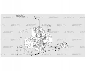 VCH3E50F/50F05NHEVWSR3/-3PP/PPPP (88106343) Клапан с регулятором расхода Kromschroder