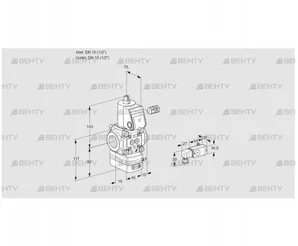 VAD115R/NW-100B (88021137) Газовый клапан с регулятором давления Kromschroder