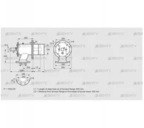 ZIO 200HM-500/435-(24)D (84277151) Газовая горелка Kromschroder