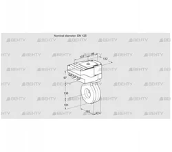 IBG125Z05/20-07W2E (88303632) Дроссельная заслонка Kromschroder