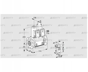 VCS780F05NLWR3B/2-PP/PPPP (88207722) Сдвоенный газовый клапан Kromschroder