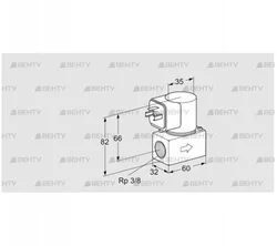 VG 10R01T5 (85233012) Запорный газовый клапан Kromschroder