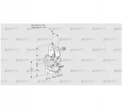 VAG240R/NQAE (88013327) Газовый клапан с регулятором соотношения Kromschroder