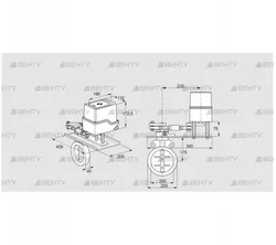 IDR200Z03A450GAW/50-30W20TR10 (88303126) Дроссельная заслонка Kromschroder