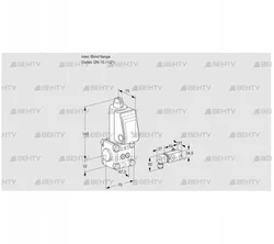 VAS1-0/15R/NW (88017356) Газовый клапан Kromschroder