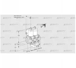 VCG2E50R/40R05NGEWL/PPPP/PPPP (88105346) Клапан с регулятором соотношения Kromschroder