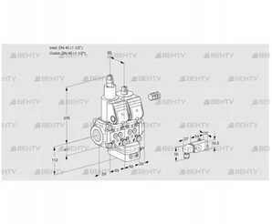 VCH2E40R/40R05LHEWR/-3PP/-4PP (88103478) Клапан с регулятором расхода Kromschroder