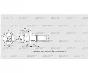 BIC 65HD-400/435-(98)F (84031054) Газовая горелка Kromschroder