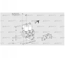 VCG1E15R/15R05NGEWL/2--3/PPPP (88101157) Клапан с регулятором соотношения Kromschroder