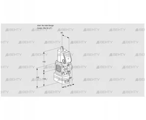 VAD3T-/50N/NQ-25A (88031520) Газовый клапан с регулятором давления Kromschroder