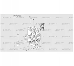 VCH1E25R/25R05NHEVWR6/PPPP/PPPP (88107195) Клапан с регулятором расхода Kromschroder