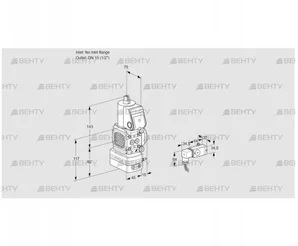 VAG1T-/15N/NWBA (88014898) Газовый клапан с регулятором соотношения Kromschroder