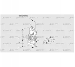 VAG2-/40R/NWAE (88020101) Газовый клапан с регулятором соотношения Kromschroder