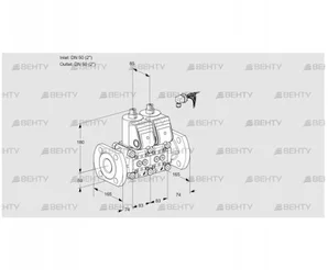 VCS3E50F/50F05NNWR3/PPPP/PPPP (88105004) Сдвоенный газовый клапан Kromschroder