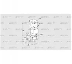 VK 50F80T5HG93D (85317020) Газовый клапан с приводом Kromschroder