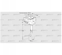 IBH80Z01A/20-15W3E (88301257) Дроссельная заслонка Kromschroder