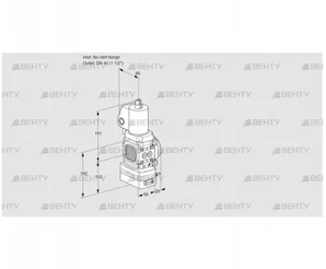 VAG2T-/40N/NQGLAA (88033071) Газовый клапан с регулятором соотношения Kromschroder