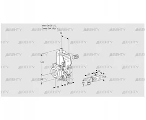 VAS125R/NQ (88033975) Газовый клапан Kromschroder