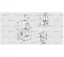 VAS6T65A05NQGRE/23/B- (88206456) Газовый клапан Kromschroder