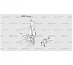 VAS3T50/-N/NQ (88004774) Газовый клапан Kromschroder