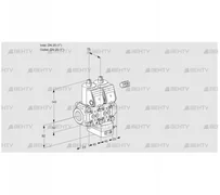 VCG1E25R/25R05NGEWR/PPPP/PPPP (88100731) Клапан с регулятором соотношения Kromschroder