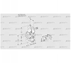 VAD120R/NW-100A (88008341) Газовый клапан с регулятором давления Kromschroder