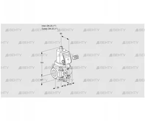 VAS225R/NQSR (88000101) Газовый клапан Kromschroder