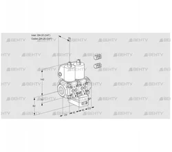 VCG1E20R/20R05NGEWL3/PPPP/PPPP (88102818) Клапан с регулятором соотношения Kromschroder