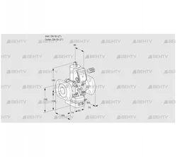 VAD350F/NW-50A (88021353) Газовый клапан с регулятором давления Kromschroder