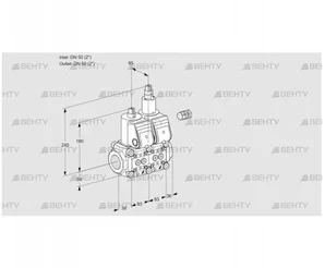 VCS3E50R/50R05NLWR/PPPP/PPPP (88100573) Сдвоенный газовый клапан Kromschroder