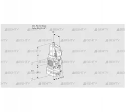 VAG1T-/15N/NQSRBA (88008048) Газовый клапан с регулятором соотношения Kromschroder