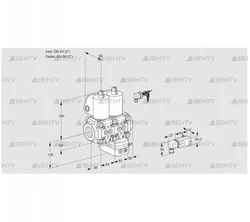 VCG3E50R/50R05NGKQL/MMPP/2--2 (88103771) Клапан с регулятором соотношения Kromschroder