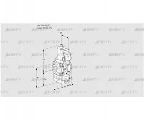 VAG3T50N/NQSRAA (88007121) Газовый клапан с регулятором соотношения Kromschroder