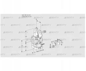 VAG115R/NWBE (88017626) Газовый клапан с регулятором соотношения Kromschroder