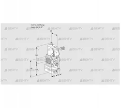 VAD3-/50R/NW-100A (88018935) Газовый клапан с регулятором давления Kromschroder