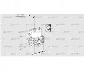 VCS3E50R/50R05NNKL6/PPPP/PPPP (88103361) Сдвоенный газовый клапан Kromschroder