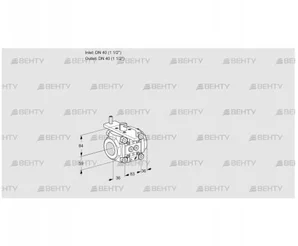 VFC340/40R05-32PPMM (88302749) Регулирующий клапан Kromschroder