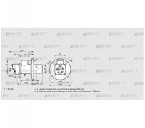 BIO 50HG-300/235-(38)D (84015532) Газовая горелка Kromschroder