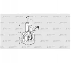 VAS665F05NWGRE/PP/PP (88205312) Газовый клапан Kromschroder