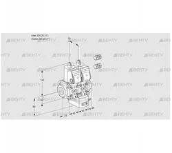 VCG1E25R/25R05NGEWR3/PPPP/PPPP (88105037) Клапан с регулятором соотношения Kromschroder