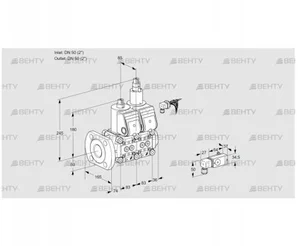 VCS3E50F/50R05NLWR/3-PP/4-PP (88103480) Сдвоенный газовый клапан Kromschroder