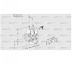 VCH2E40R/40R05NHEWR/-3PP/PPPP (88105169) Клапан с регулятором расхода Kromschroder