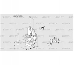 VAD1E15R/15R05D-25VWR/-3/3- (88102908) Газовый клапан с регулятором давления Kromschroder